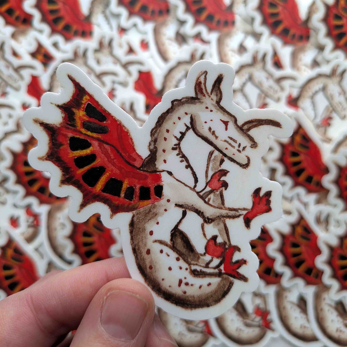 Liminal dragon spirit emerging through crimson wings, a mythic embodiment of transformation where primal energy and ethereal consciousness intertwine, revealing the sacred geometry of inner metamorphosis
