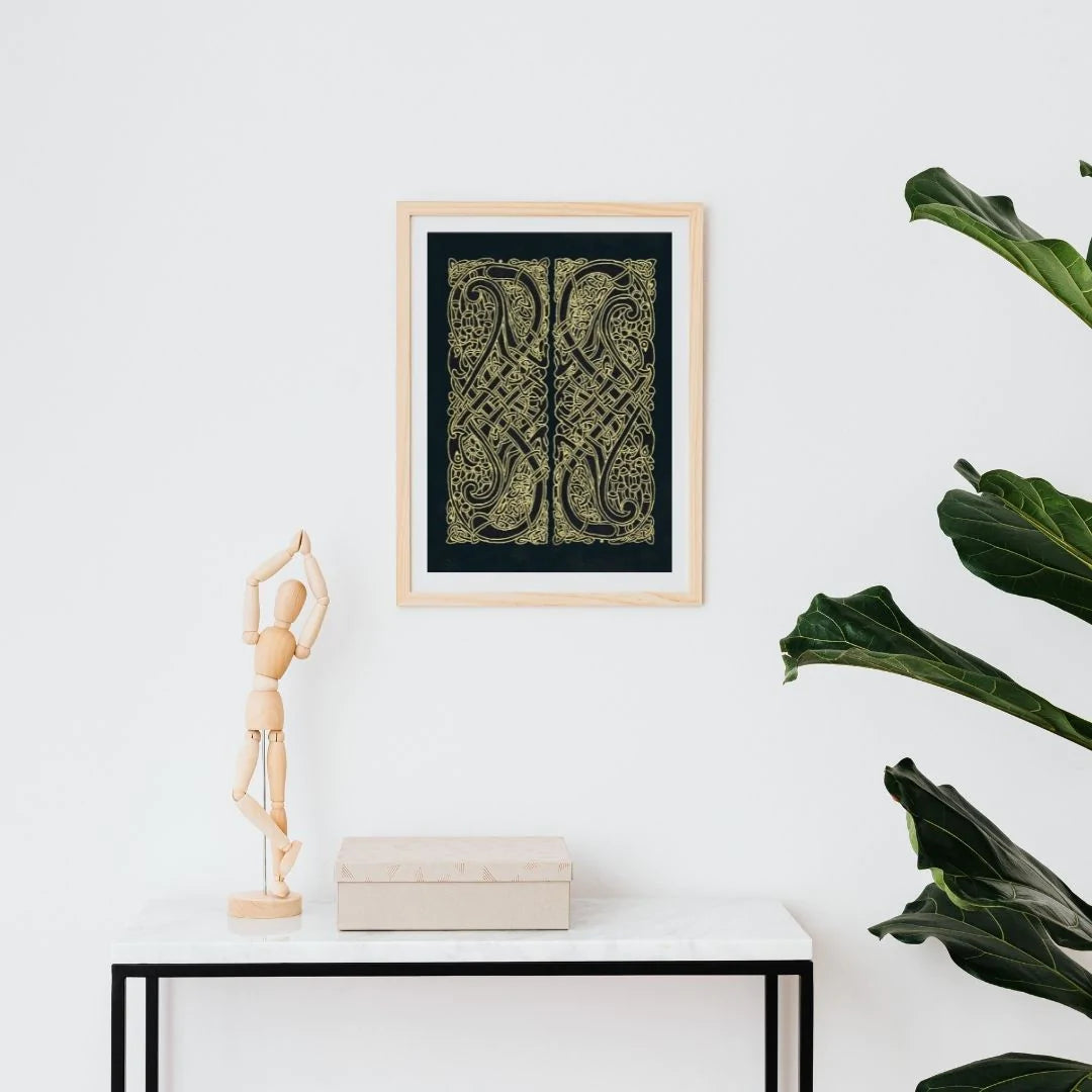 Celtic knot Intertwined Birds | Fine Art Print