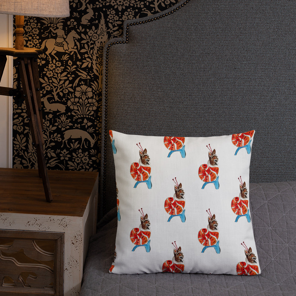 Snail Cat Pillow with Insert