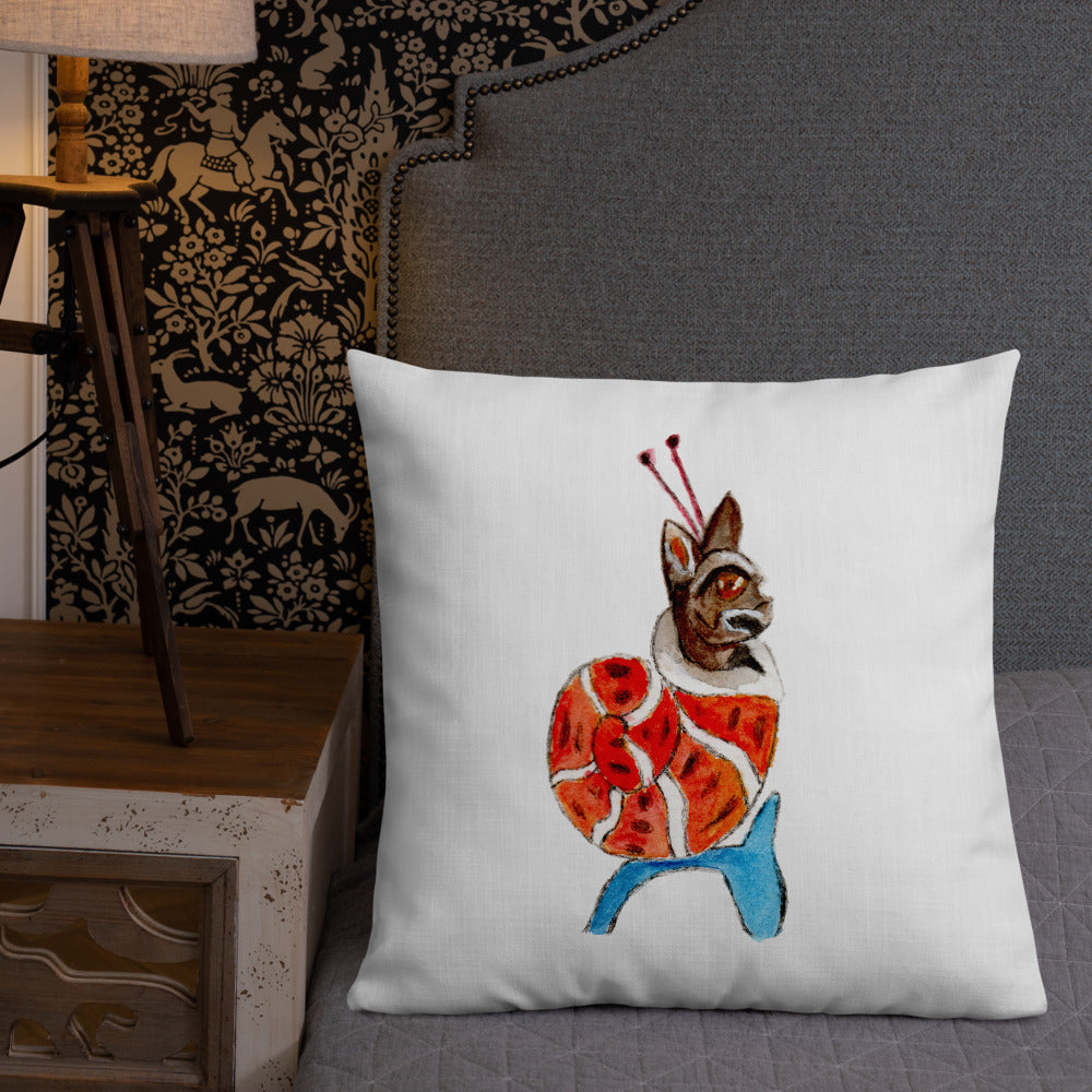 Snail Cat Pillow with Insert