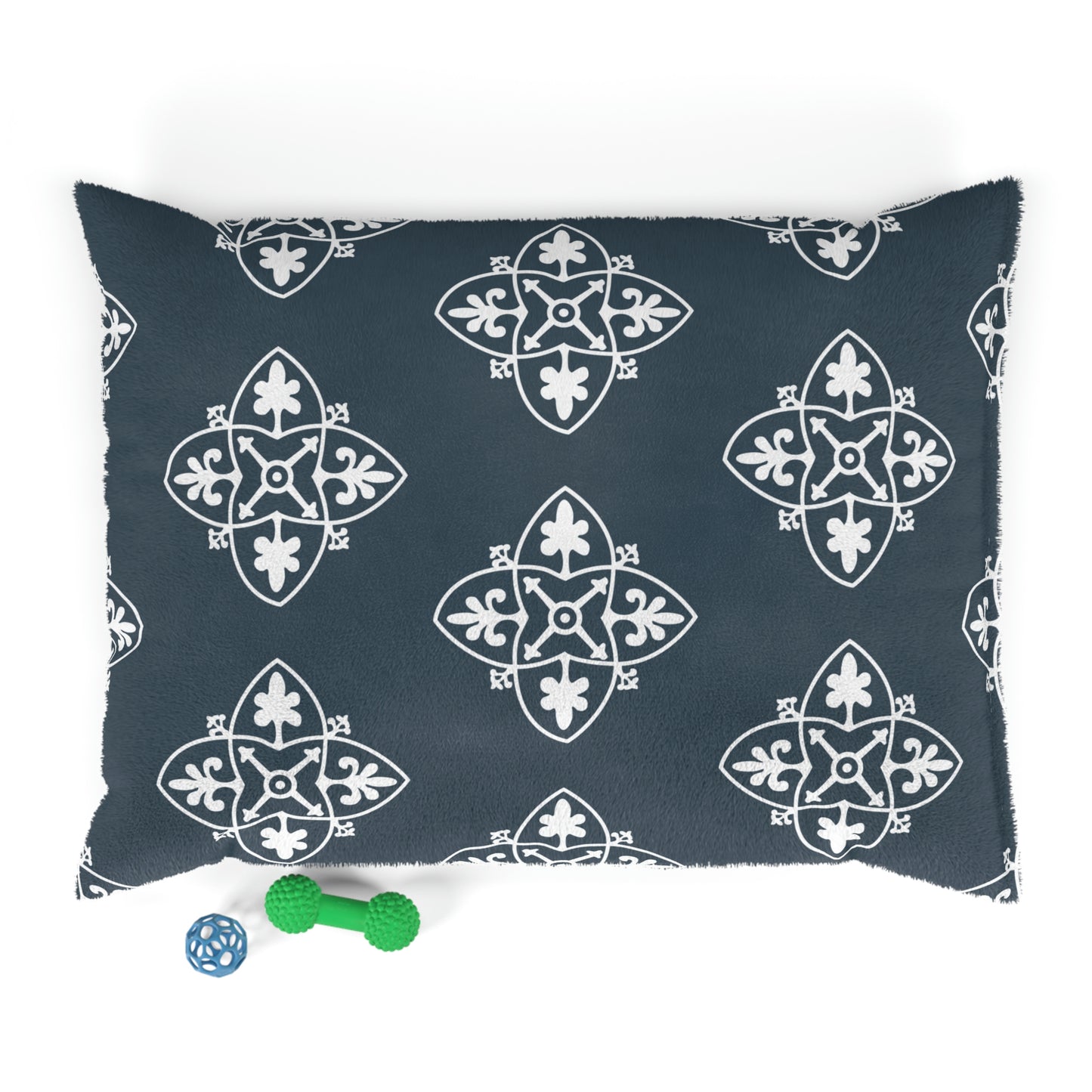 Blue and White Ped Bed