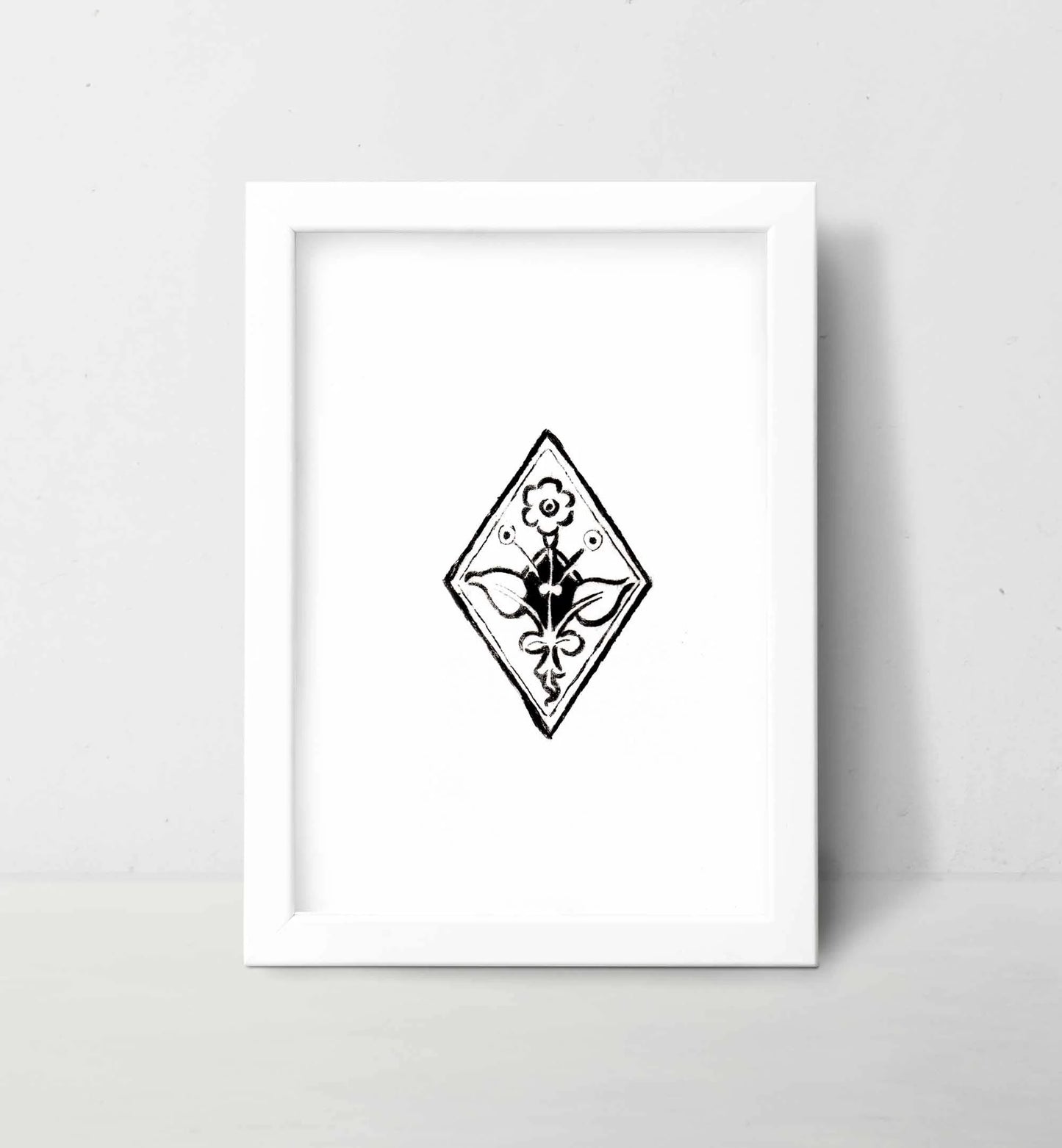 Medieval Botanical Celtic Flower Wall Art