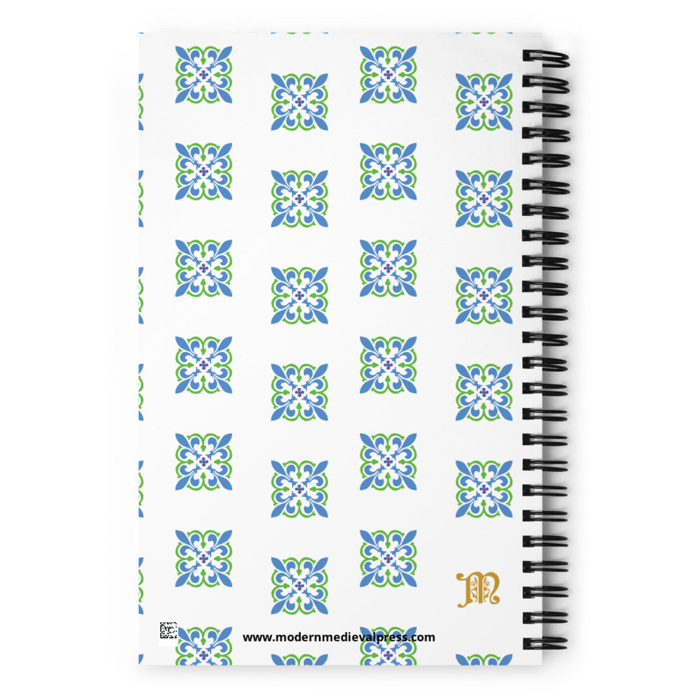 Springtime fleur de lis notebook