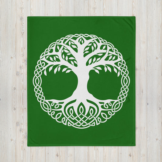 Celtic Tree of Life Throw Blanket