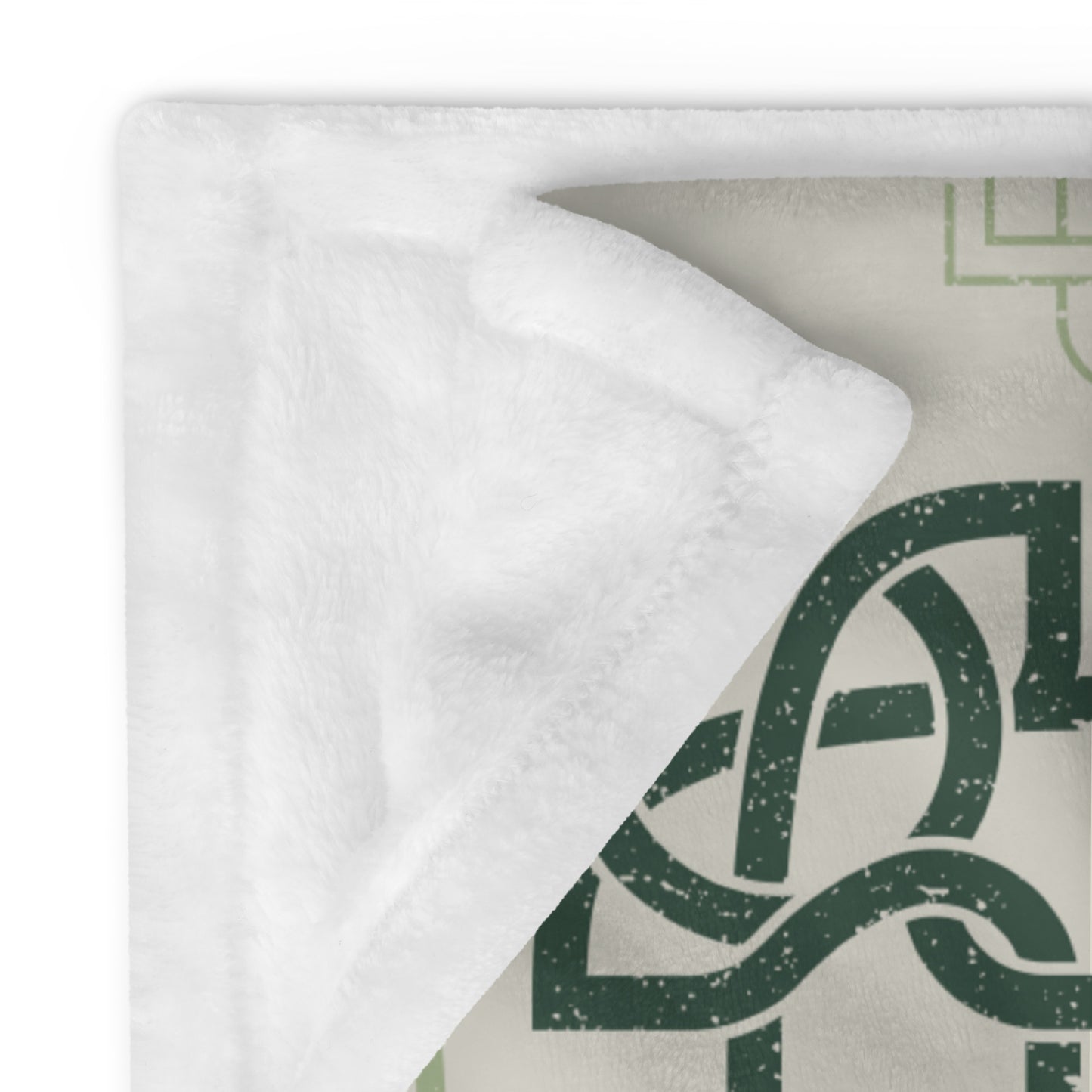 Green Celtic Throw Blanket