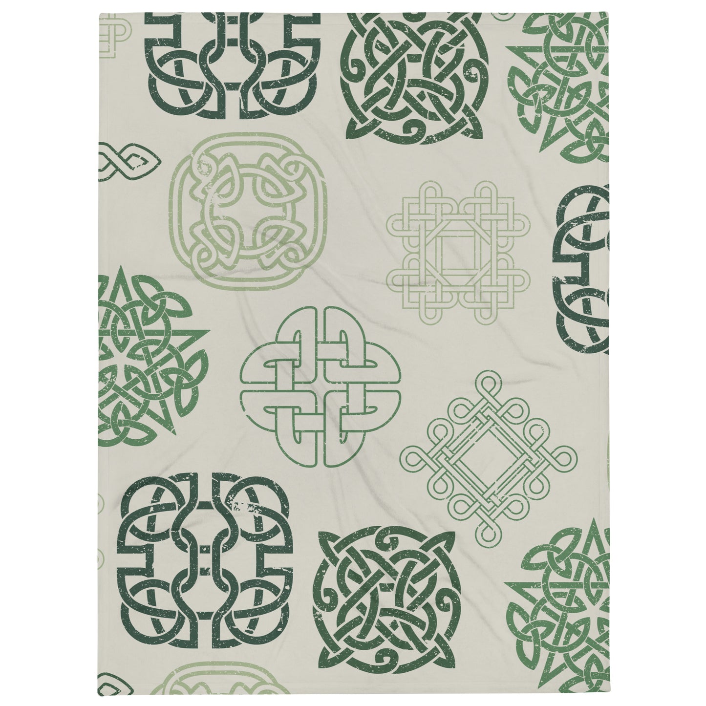 Green Celtic Throw Blanket