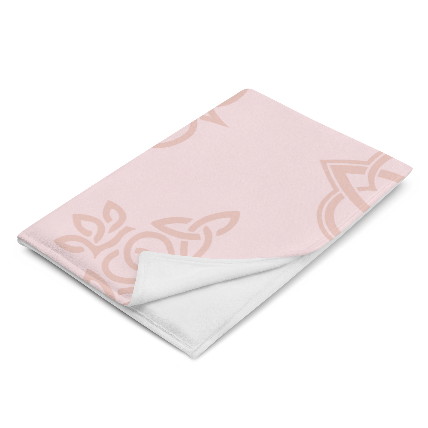 Celtic Knot Pink Heart Blanket