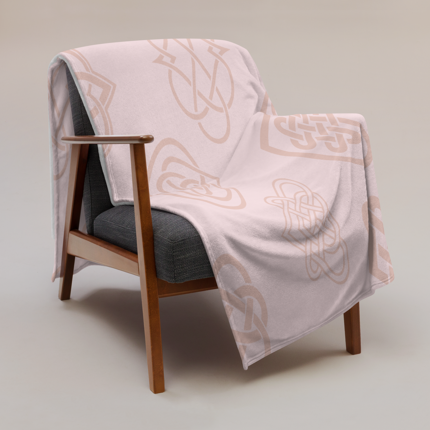 Celtic Knot Pink Heart Blanket