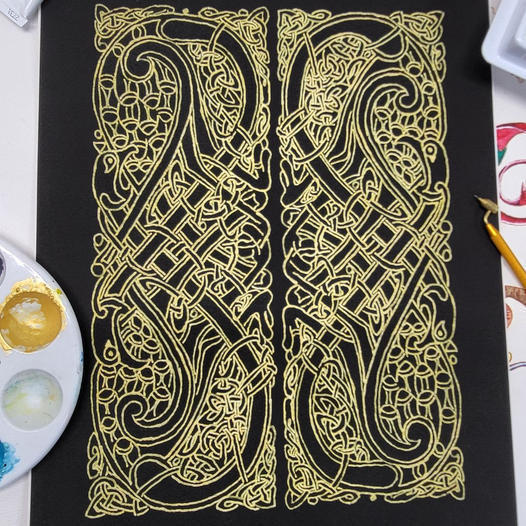 Celtic knot Intertwined Birds | Fine Art Print