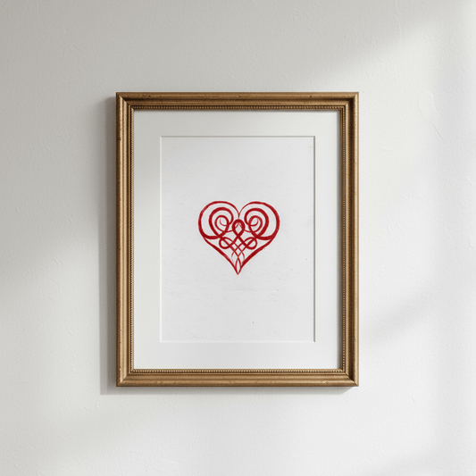 Heart Celtic Knotwork Fine Art Print