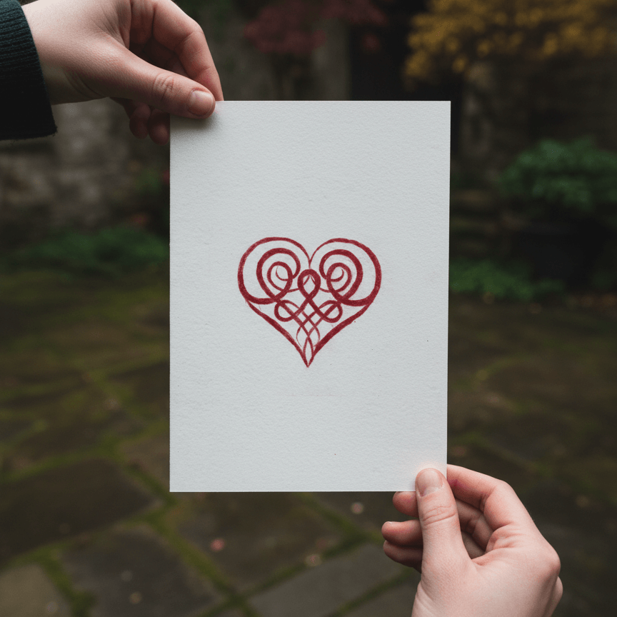 Heart Celtic Knotwork Fine Art Print