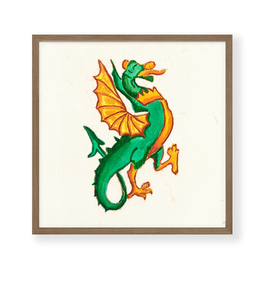 green-gold-dragon-wall-art-print-8x8