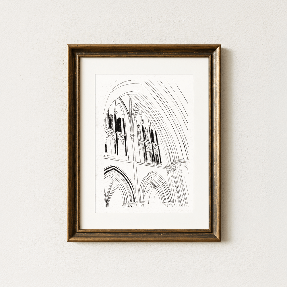 Arches, Gothic Medieval Architecture Fine Art Print