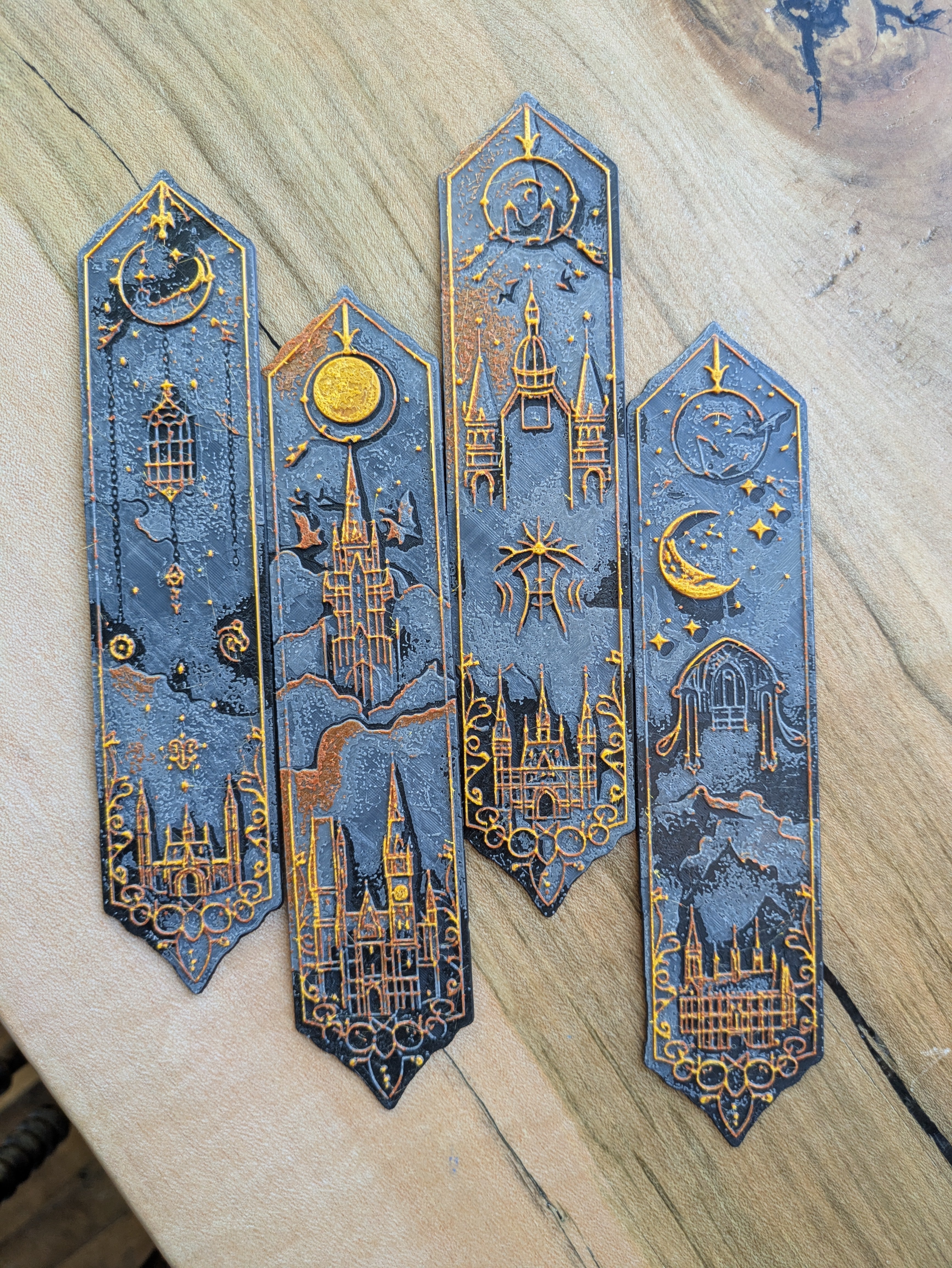 set of 4 bookmarks