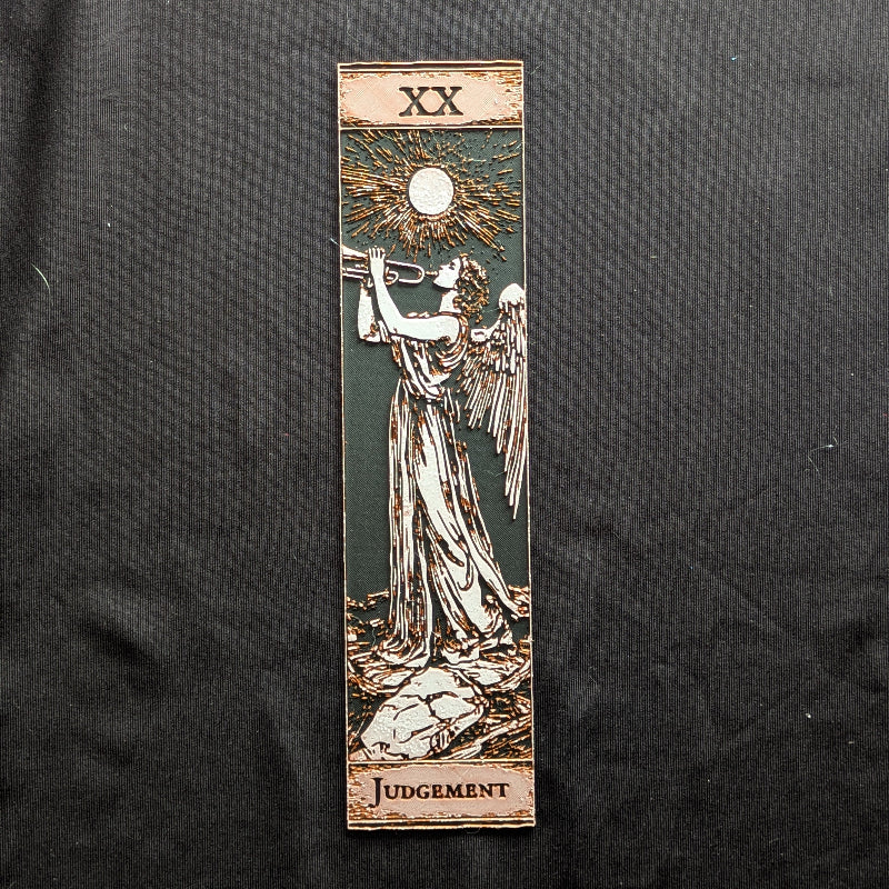 Judgement Classic Edition tarot bookmark with textured dimensional artwork