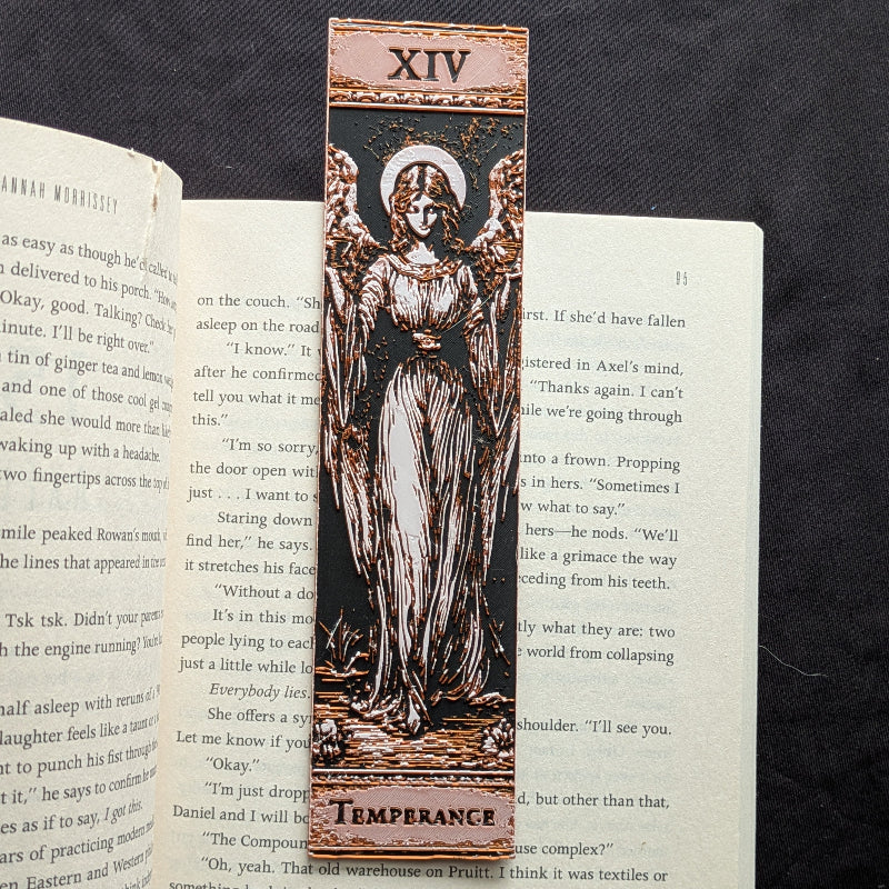 Temperance tarot bookmark Classic Edition with Roman numeral XV