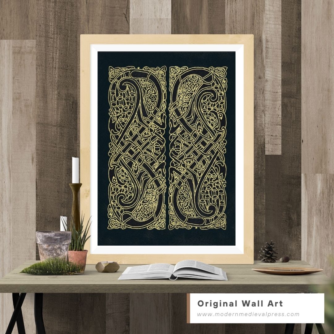 Celtic knot Intertwined Birds | Original Wall Art For Your Home or Office