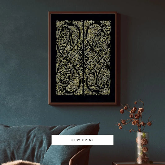 Celtic knot Intertwined Birds | Fine Art Print