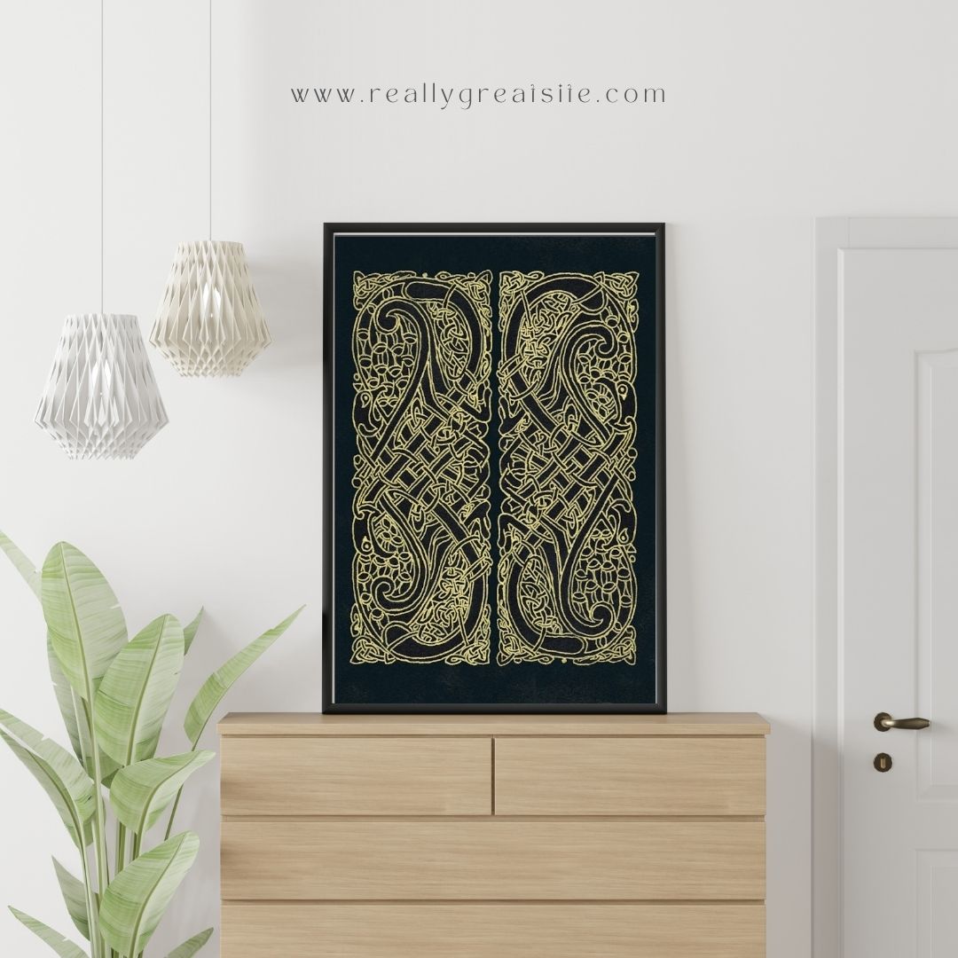 Celtic knot Intertwined Birds | Original Wall Art For Your Home or Office