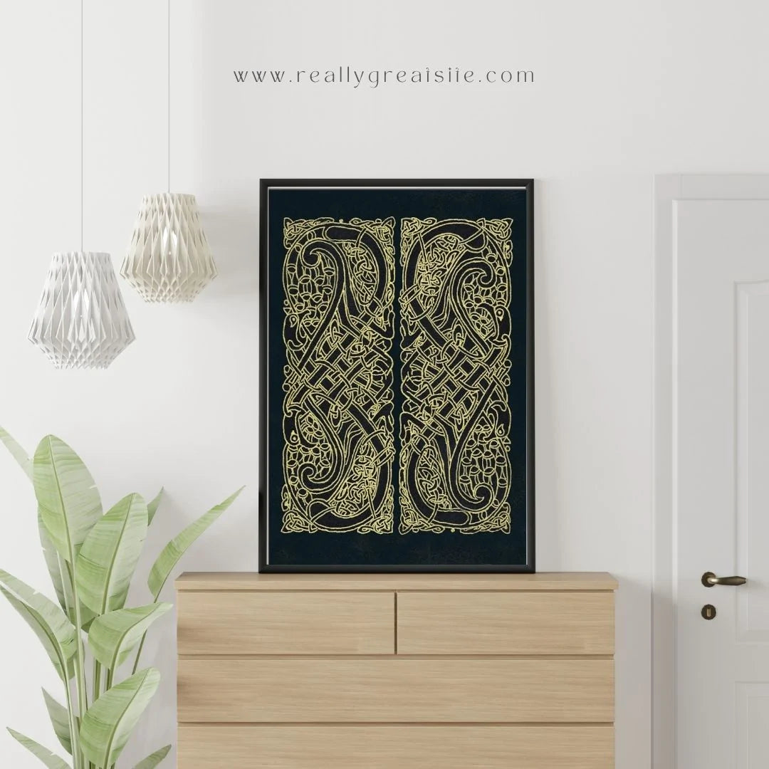 Celtic knot Intertwined Birds | Fine Art Print