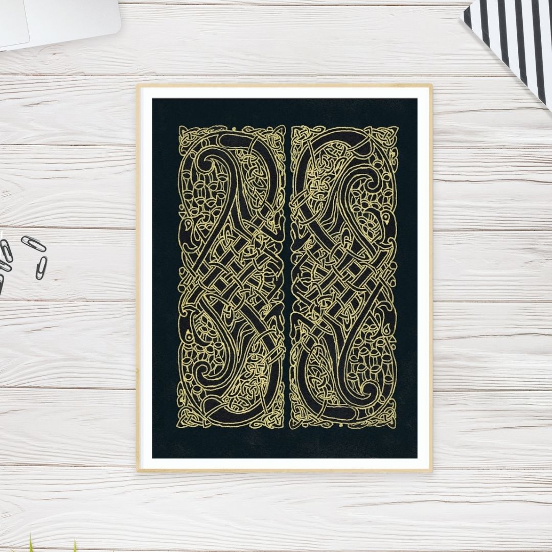 Celtic knot Intertwined Birds | Original Wall Art For Your Home or Office