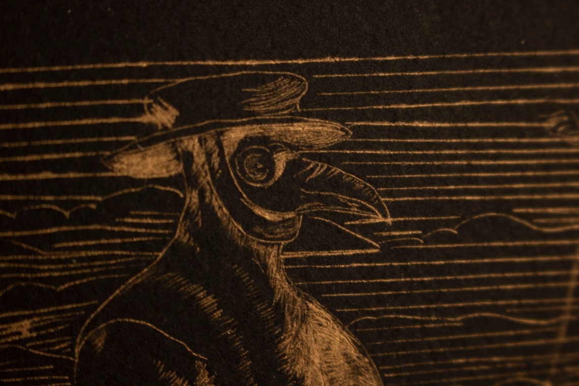 Medieval Plague Doctor Wall Art Print