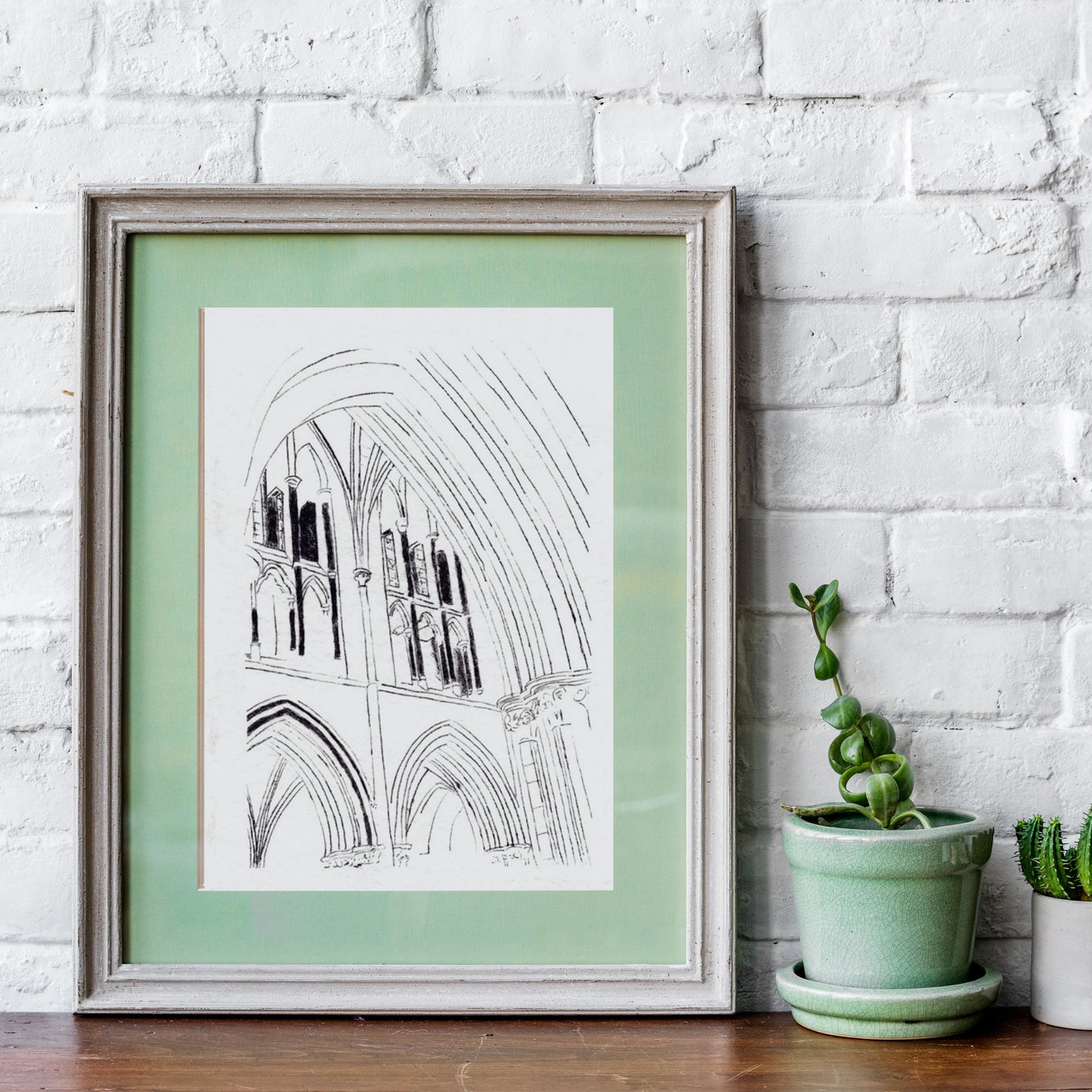 Arches, Gothic Medieval Architecture Wall Art