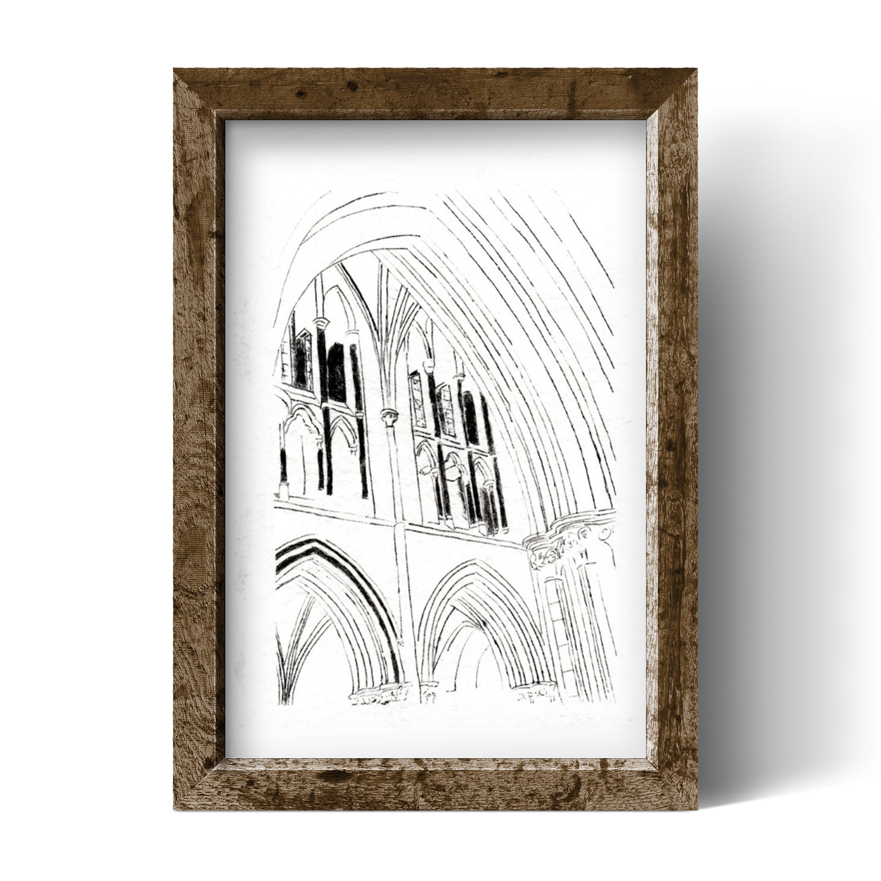 Arches, Gothic Medieval Architecture Wall Art