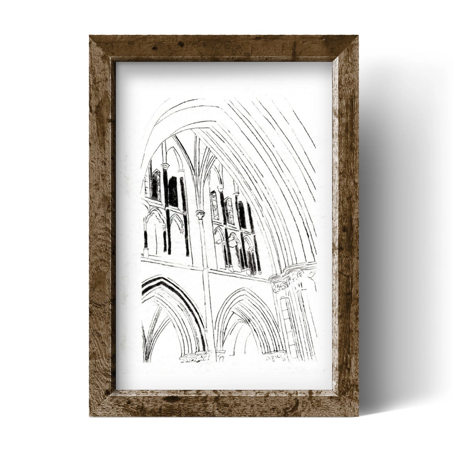 Arches, Gothic Medieval Architecture Fine Art Print
