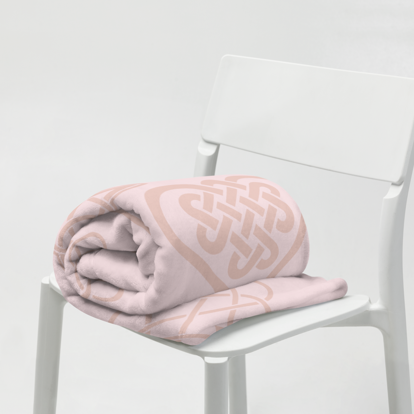 Celtic Knot Pink Heart Blanket