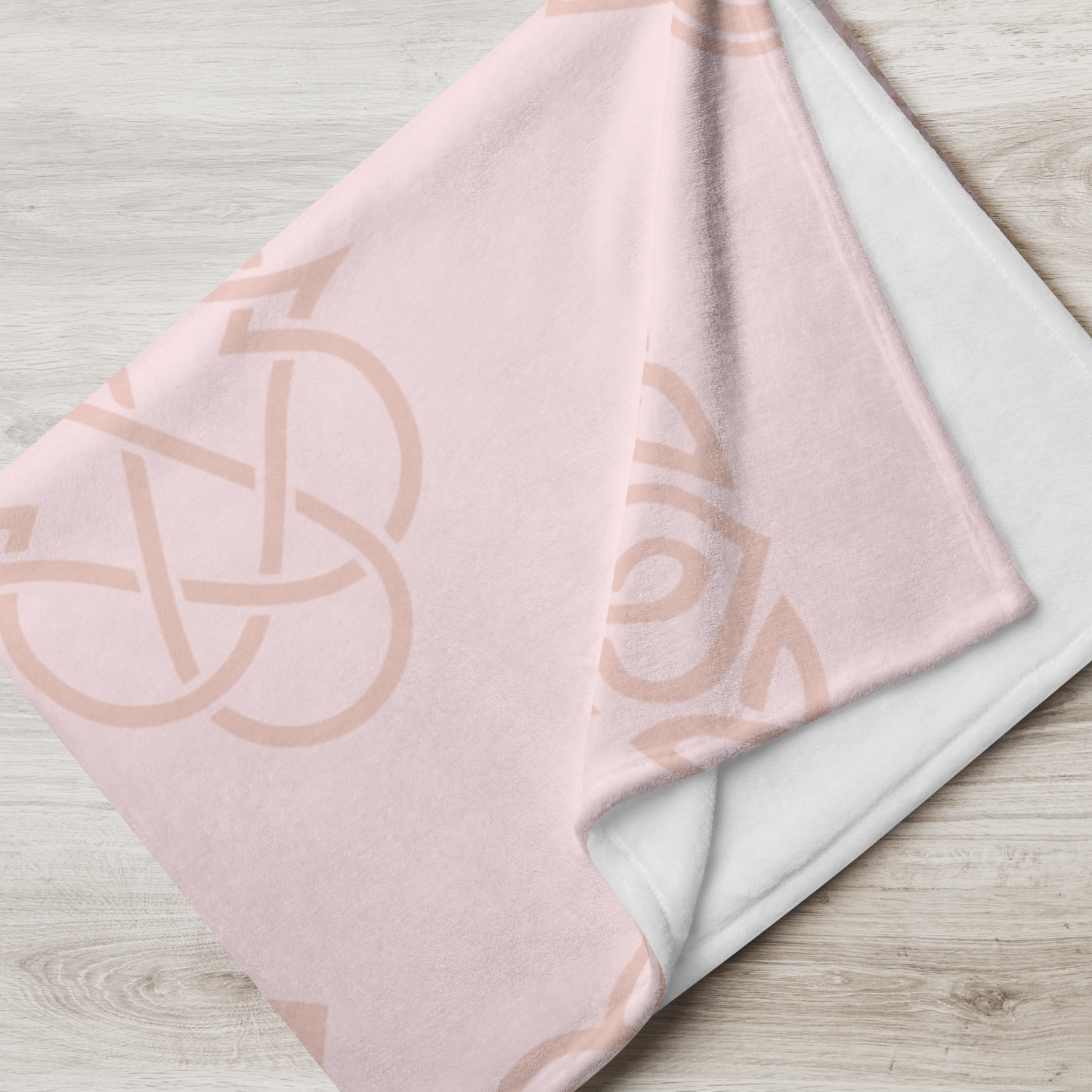 Celtic Knot Pink Heart Blanket